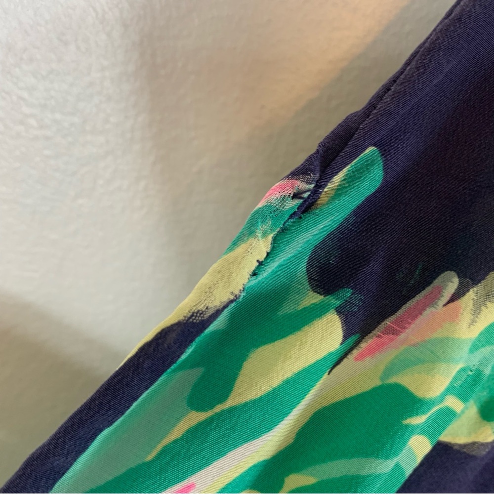 Lilly Pulitzer Flawed Rylee Silk Dress Tiger Palm Size 0 - Picture 4 of 16